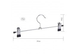 Вішалка-прищіпка (хром) 35 см./ упаковка 10 шт.